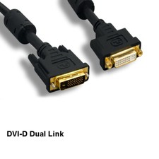 Kentek 10 ft DVI-D 24+1Pin Dual Link Cable Digital Male/Female Extension HDTV PC picture