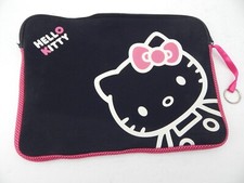 Universal Hello Kitty Style Laptop Sleeve Case Black/Pink New picture