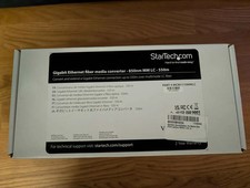StarTech MCM1110MMLC Gigabit Ethernet Fiber Media Converter 850nm MM BRAND NEW picture