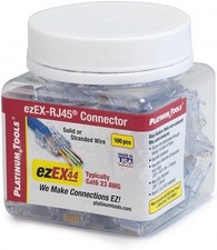 Platinum Tools Ezex44 Connector 100/Jar Accessory Box (202044J)  picture
