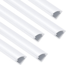 85 Inch Corner Cable Hider for One Cord White Self Adhesive Raceway for Wall picture