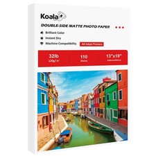 110 PCS Double Sided Thin Matte Printer Paper 13x19 Inch 32LB 120gsm Inkjet picture