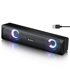 Computer Speaker Bluetooth Game Sound Bar Audio Wireless USB Wired HiFi Stereo picture