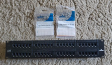 Leviton 5G596-U48 GigaMax 5E Universal Patch Panel, 48-Port, 2RU, Cat 5E picture