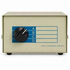 Kentek BNC Manual Data Switch 2 Way Rotary Dail Type Coaxial Display CCTV AB picture