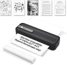 NETUM P801X Portable Thermal Printer, Wireless Bluetooth & Inkless, Smudge Free  picture