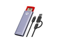 KingSpec M.2 NVMe SSD Enclosure, Tool Free NVMe PCIe SSD Adapter USB 3.1 Gen 2 picture