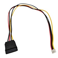 10x 4 Pin PH 2.0mm Female to 15 Pin SATA Female HDD Power Supply Cable for Mini picture