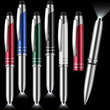 Chinco 5 Pcs Stylus Pen with LED Light, 3 in 1 Touchscreen,Multicolor picture