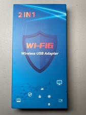 2-IN-1 Wi-Fi 6 Bluetooth 5.4 USB Adapter for PC Laptop, Enhanced 5dBi Long Ra... picture