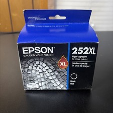 Genuine Epson 252XL High Capacity Black Ink Cartridge 252XL120-S Sealed 2019 picture