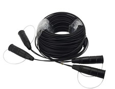 Armored Fiber Optic Cable ST to ST 8 Strands Single Mode with Protective Cap picture