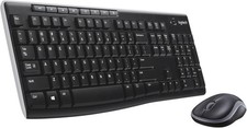 Logitech MK270 Full Size Wireless Keyboard and Mouse Combo - Black picture
