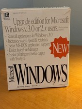 Vintage Microsoft Windows Version 3.1 Upgrade Edition Windows 3.0 Or 2.X Pc Dos picture