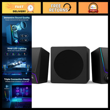 2.1 Bluetooth Computer Speakers with Subwoofer, Wired & Wireless Audio Sound Sys picture