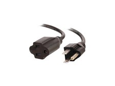 1FT Premium Universal Extension Cord - Power Extension Cord for TV, Computer, picture