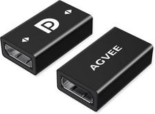 2 Pack Displayport Coupler Adapter, Alloy Shell 8K HDR Displayport 1.4 picture