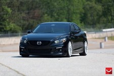 Cars vossen wheels tuning mazda 6 Desk Mat Stitched picture
