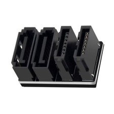 CY SATA 7Pin Angled Female to Male Adapter for SSD HDD Low Profile Mainboard picture