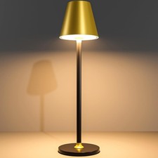 Timjorman 1-Pack Cordless Table Lamps - 5000mAh Rechargeable Battery Gold&Black picture