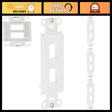 2-Port QuickPort Decora Insert, White, 4-Pack - Wall Plate Connectors for Easy S picture