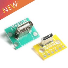 1/5/10Pcs USB 2.0 Micro USB Female Head A Connector 2.54mm PCB Converter Adapter picture