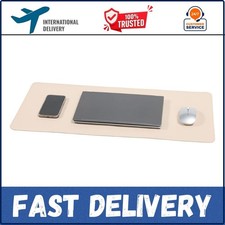 Desk Blotter Pad,27x13 inch PU Leather Computer Mouse Mat,Non 27