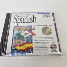 Multimedia Windows Spanish Learn To Speak Spanish CD-ROM 1990s Vintage picture