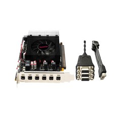 Xynsviu  Radeon R7 350 4G Video Card, GPU 6 Mini-DisplayPort to VGA Outputs picture