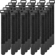 Hook and Loop Straps with Buckle, 12 Inch Reusable Cable Ties, 25 Pack picture