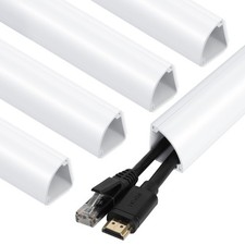 Corner Cable Concealer 85-inch Cord Cover Large Capacity Corner Duct Paintabl... picture
