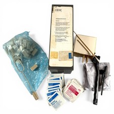 IBM Tape Drive Cleaning Kit Applicators Brushes Alcohol Pads Vintage picture