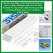 Transform Your Space with 315in Paintable Cable Covers for Wall-Mounted TVs picture