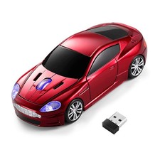 ECOiNVA Computer Wireless Sports Car Mouse Laptop Optical Gaming Mice Red  picture