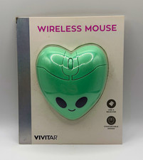 Vivitar VMSBTS24-ALEN Wireless Optical Mouse Green Alien USB Receiver 1200 DPI picture