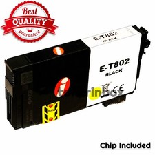 T802 802 Bk Ink Cartridge For Eps WorkForce EC-4020 EC-4030 WF-4720 4730 4740 picture