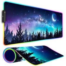 RGB Gaming Mouse Pad, Large Mousepad with Led Light, Gaming Accessories Keybo... picture