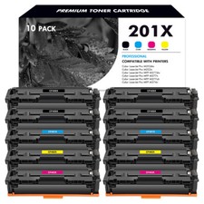 10x CF400X Toner Set for HP 201X Color LaserJet Pro MFP M277dw M252dw M252 CF400 picture