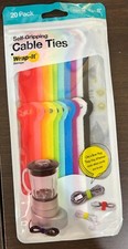 Wrap-It Storage - Self-Gripping Cable Ties (20-Pack) - Multi-Color picture