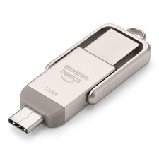 Amazon Basics 512GB USB Flash Drive, Thumb Drive Memory Stick with USB C and USB picture