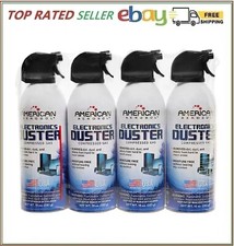American Aerosol Compressed Gas Electronics Duster, 10 oz, 4 Pack - Powerful Dus picture