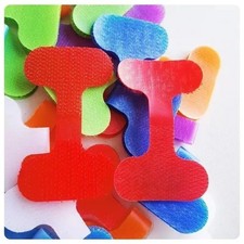 100PCS Self Adhesive Cable Labels Waterproof Wire Tags Cord Management Colourful picture