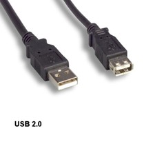 LOT 10pcs Black 6' USB 2.0 Type A Extension Cable 480Mbps Sync Charge Data picture