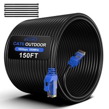 150FT Cat6 Outdoor Ethernet Cable, In-Ground, Heavy Duty Direct Burial, 24AWG... picture