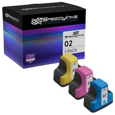 3PK Ink Set for HP 02 HP02 COLOR PhotoSmart 3310xi D7260 D7460 D7245 C5185 C5100 picture