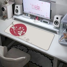 Gaming Mouse Pad / Desk Mat - XL | Minimalist Japanese Sakura Cherry Blossom picture