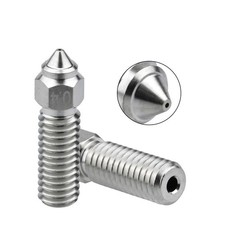 High Flow Nozzle 0.4mm 0.8mm Hardened Steel Plated Copper Nozzle for Creality K1 picture