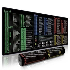 Office Shortcut Mouse Pad  200+ Hotkeys for Excel/Word/PPT/Windows, 31.5