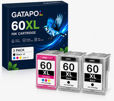 3-PK 60XL Ink Cartridges compatible for HP DeskJet D2680 F4280 F4480 Envy 100 picture