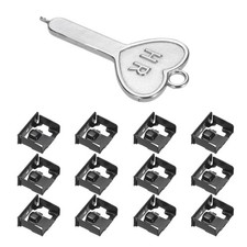 12pcs Metal USB Port Blocker Locks with Coded Key Black Dustproof picture